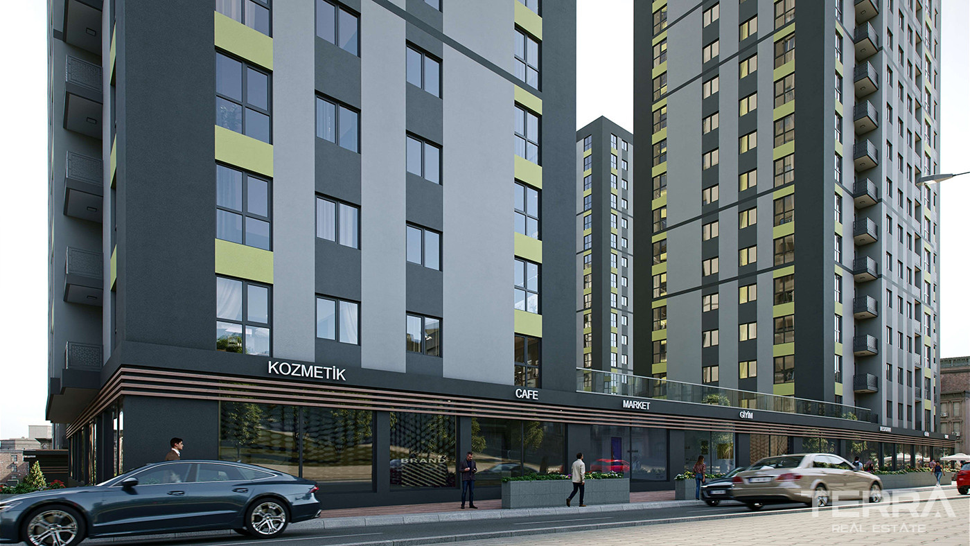 Apartments for Sale in Istanbul, Bağcılar - Selvi Park Evleri - 90537