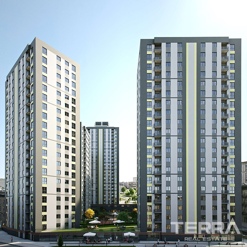 Apartments for Sale in Istanbul, Bağcılar - Selvi Park Evleri - 90540