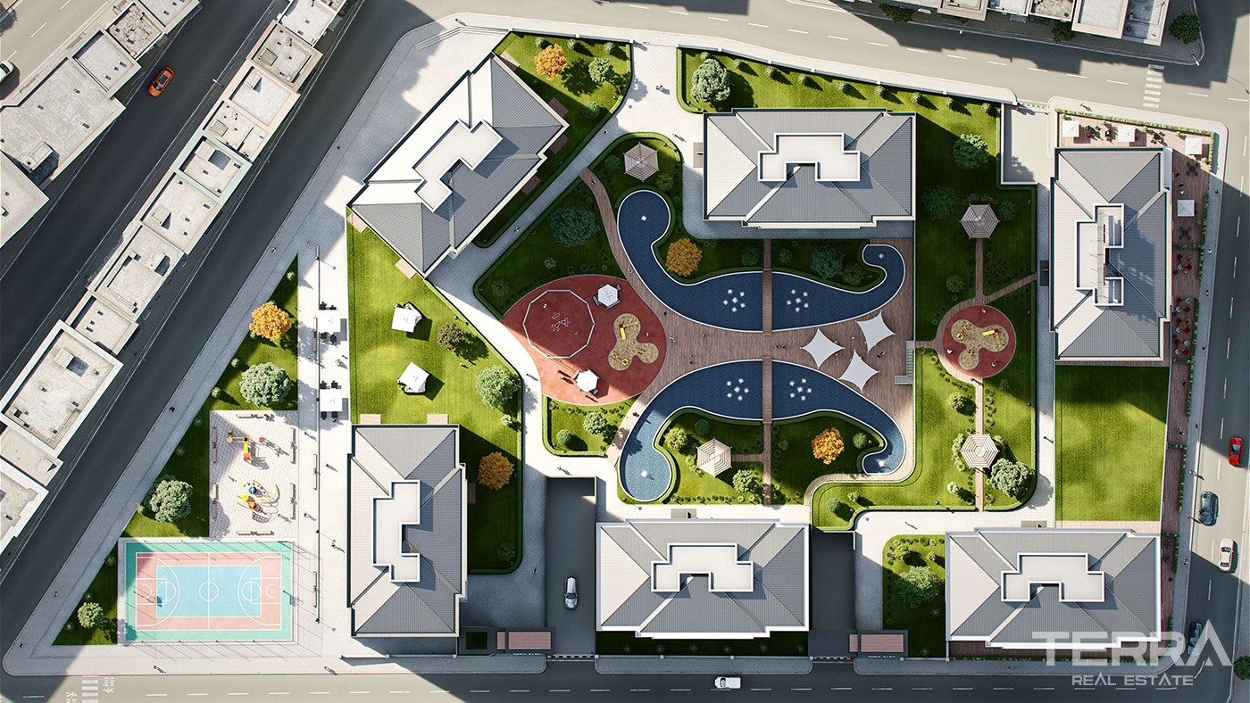 Apartments for Sale in Istanbul, Bağcılar - Selvi Park Evleri - 90544