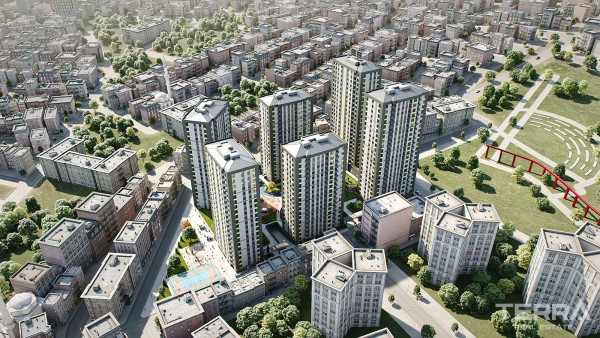 Apartments for Sale in Istanbul, Bağcılar - Selvi Park Evleri