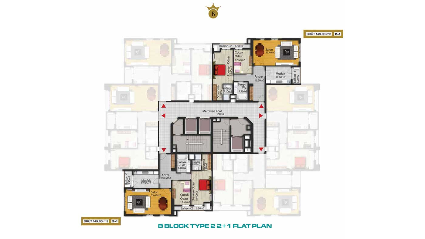 Sea and Lake View Flats in Istanbul Beylikdüzü - Elit Life Residence - 90569