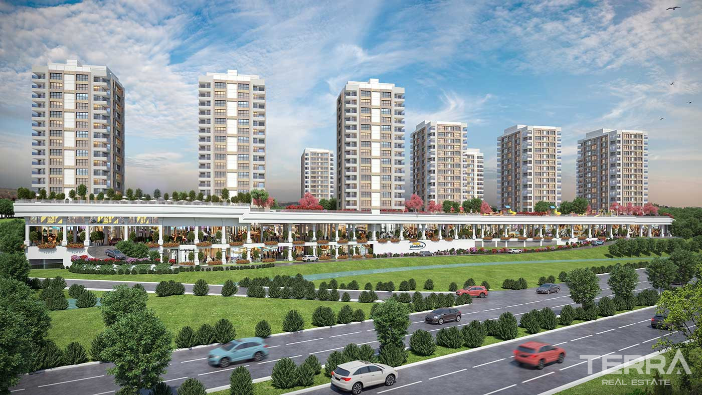 Newest Family İstanbul Flats Close to Main Road and Shopping Centers - 90686