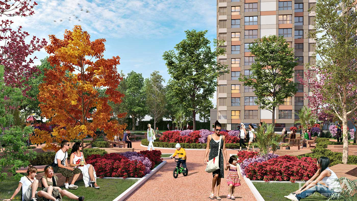 Newest Family İstanbul Flats Close to Main Road and Shopping Centers - 90689