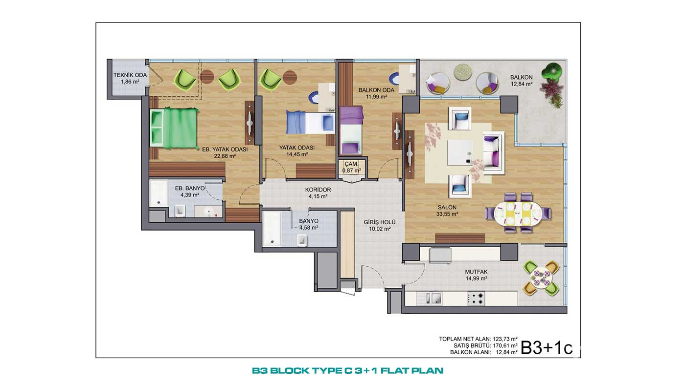 Newest Family İstanbul Flats Close to Main Road and Shopping Centers - 90707