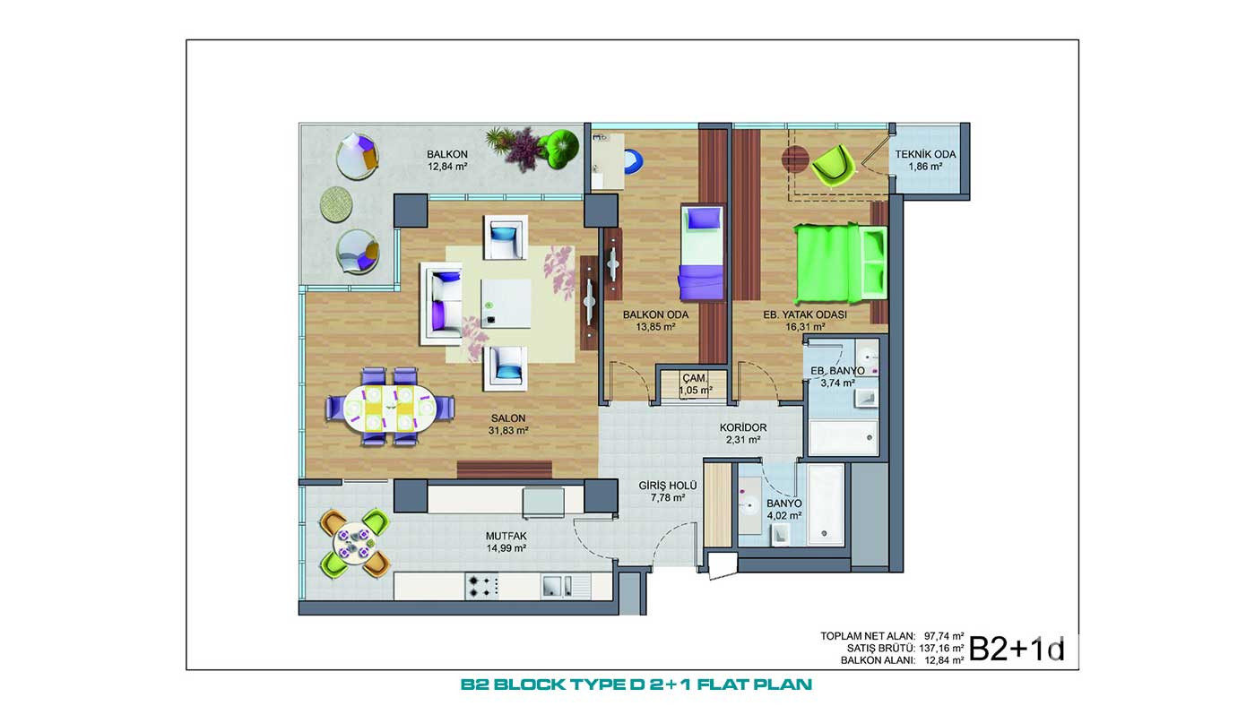 Newest Family İstanbul Flats Close to Main Road and Shopping Centers - 90712