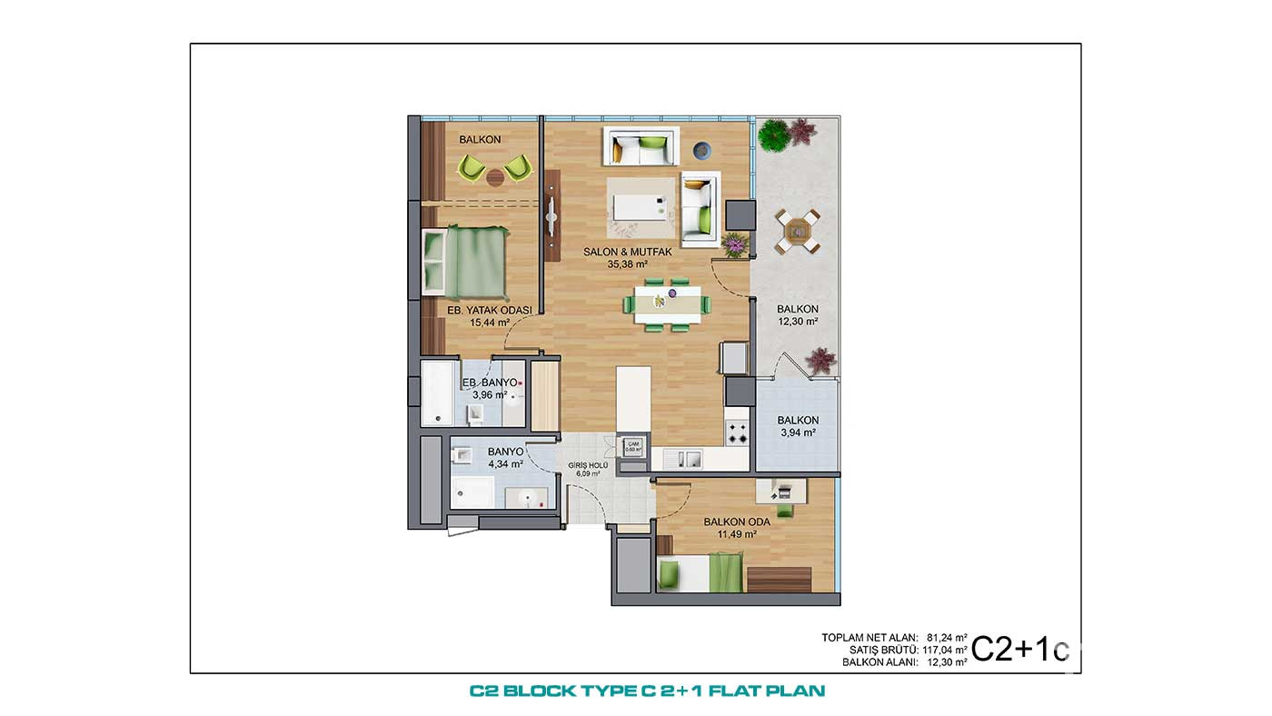 Newest Family İstanbul Flats Close to Main Road and Shopping Centers - 90719