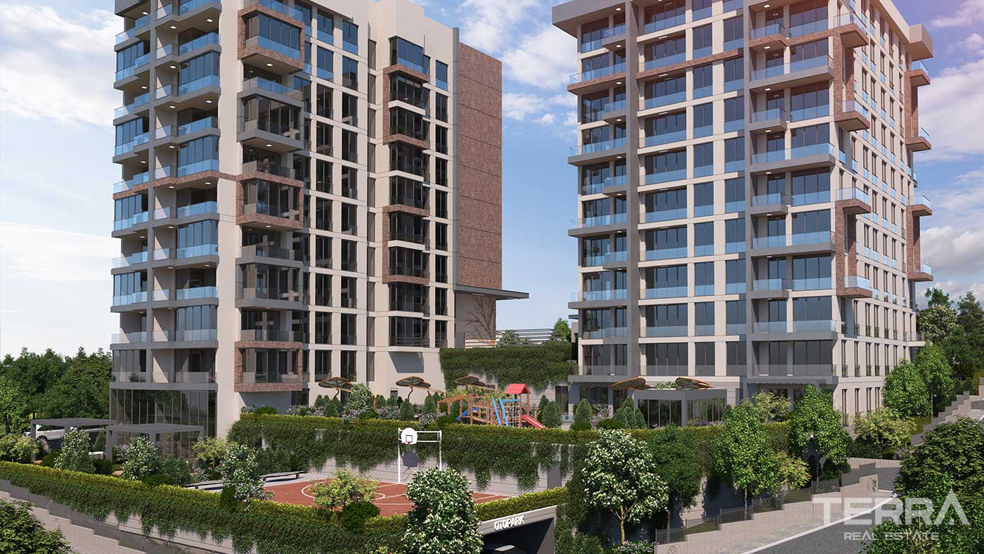Chic Flats in a New Complex in İstanbul Kağıthane - 90753
