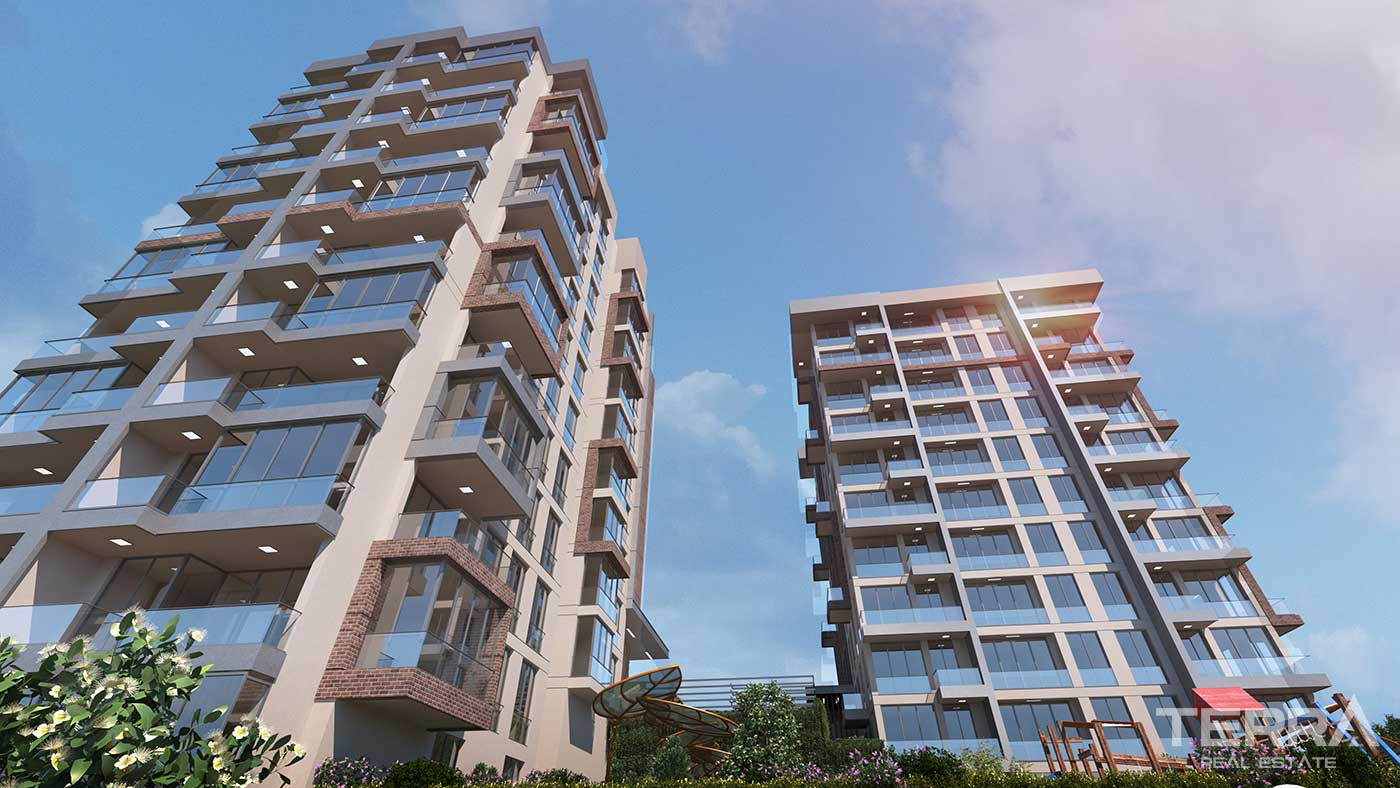 Chic Flats in a New Complex in İstanbul Kağıthane - 90755