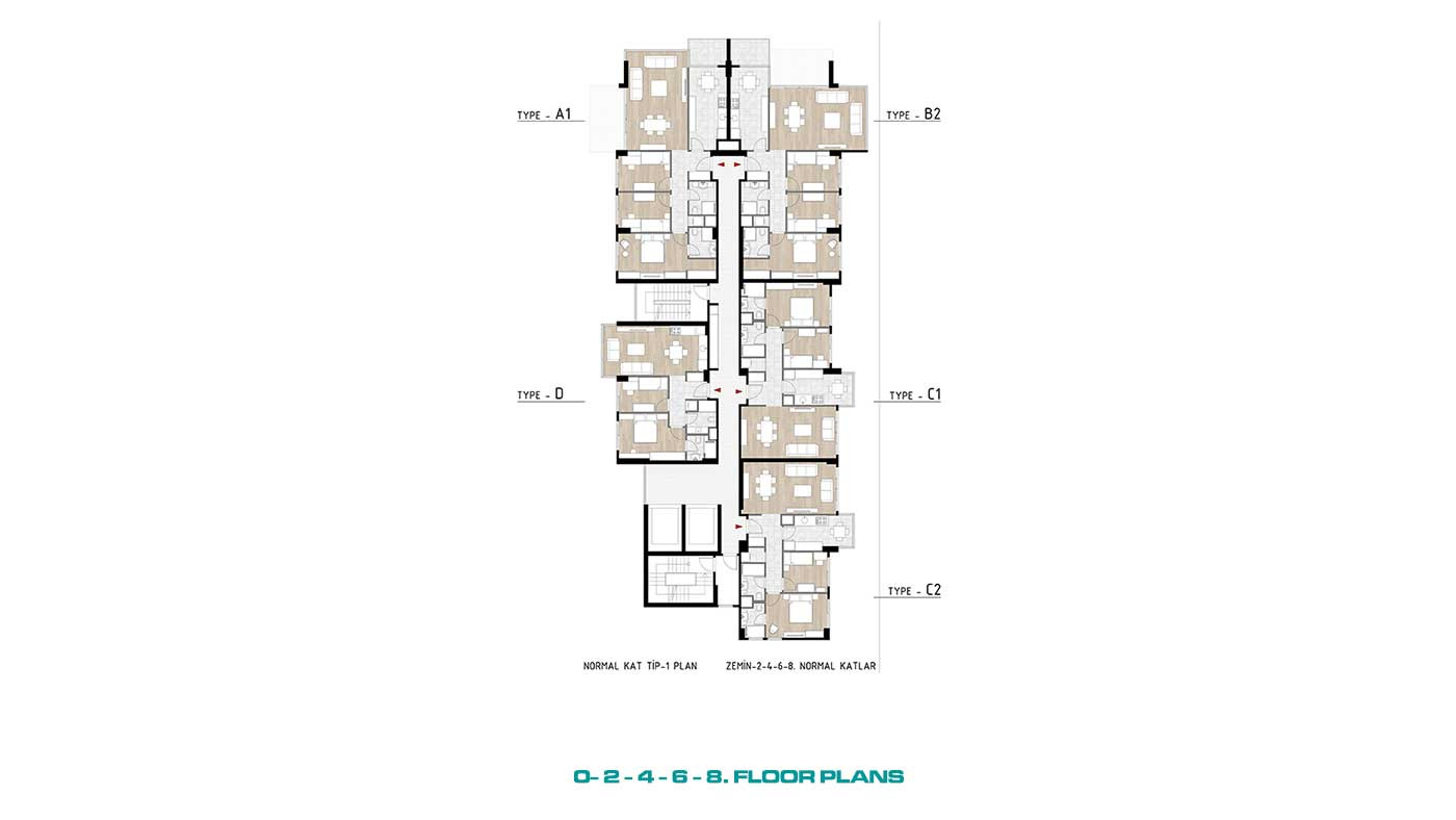 Chic Flats in a New Complex in İstanbul Kağıthane - 90764