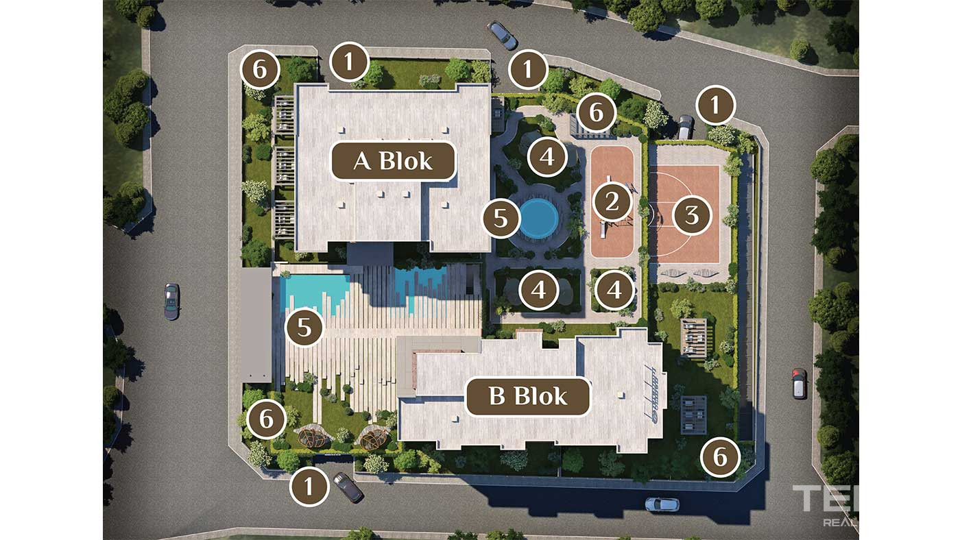 Chic Flats in a New Complex in İstanbul Kağıthane - 90766