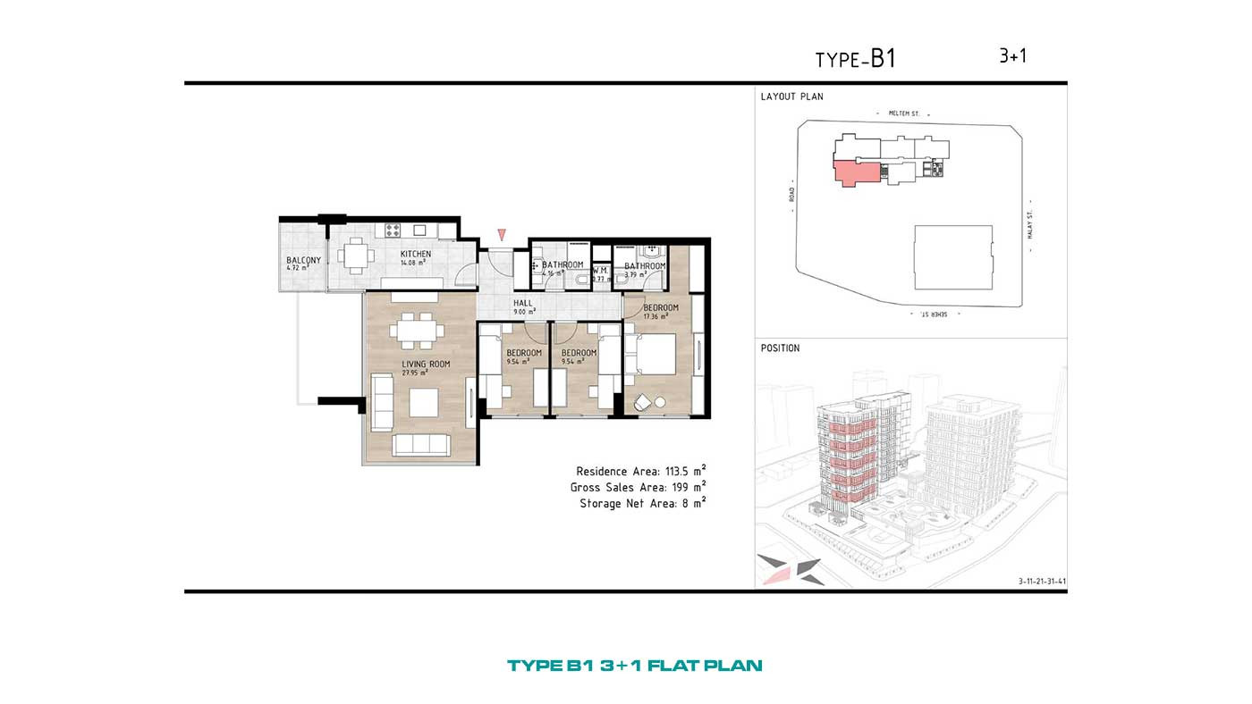 Chic Flats in a New Complex in İstanbul Kağıthane - 90769