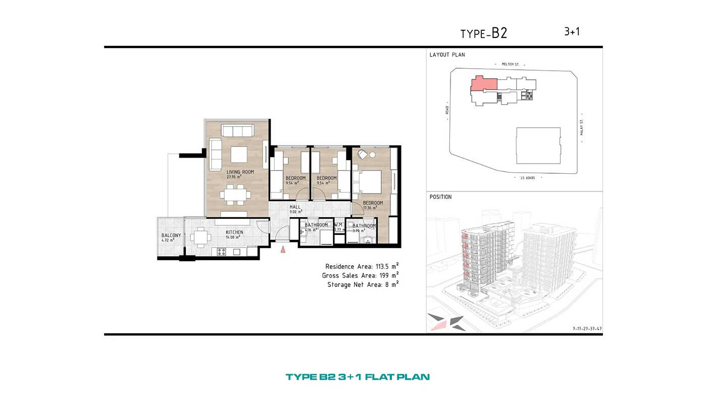 Chic Flats in a New Complex in İstanbul Kağıthane - 90770