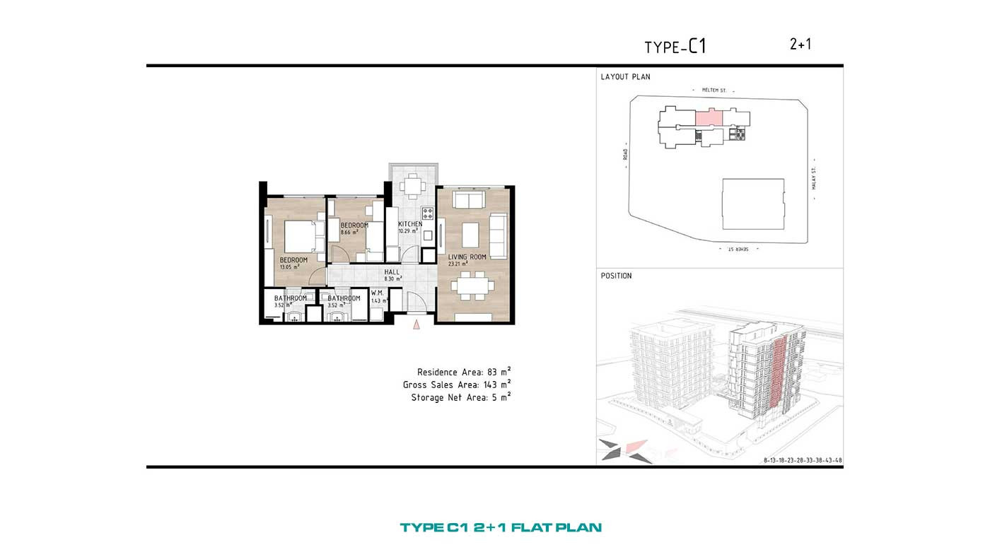 Chic Flats in a New Complex in İstanbul Kağıthane - 90771