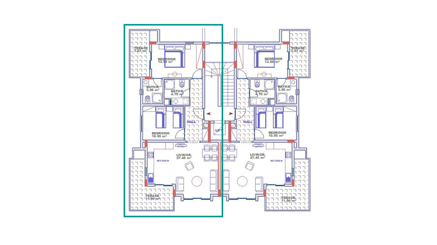 2+1 lejlighed i Sunset Beach VIP II Residence, Konaklı Alanya - 90900