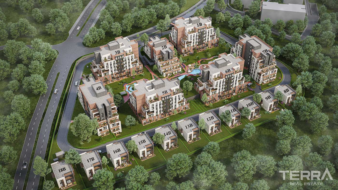 Apartments for Sale in İstanbul, Başakşehir - Tual Gölyaka - 90901