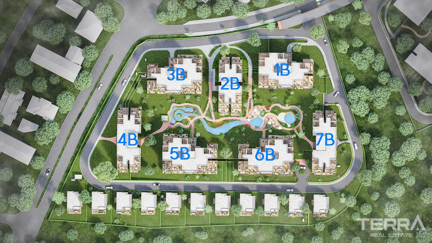 Apartments for Sale in İstanbul, Başakşehir - Tual Gölyaka - 90909