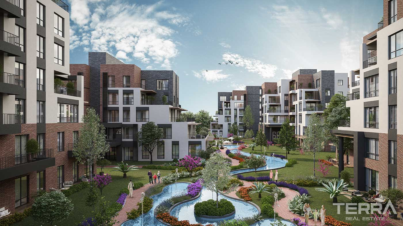 Apartments for Sale in İstanbul, Başakşehir - Tual Gölyaka - 90916