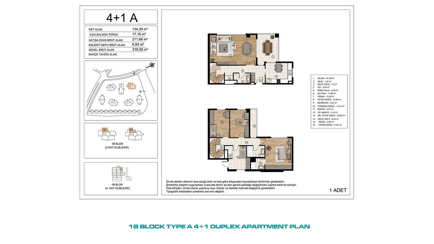 Apartments for Sale in İstanbul, Başakşehir - Tual Gölyaka - 90921