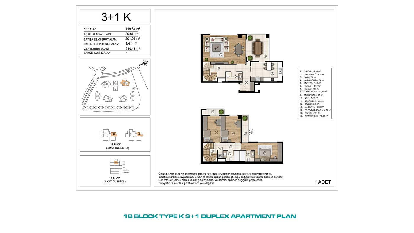 Apartments for Sale in İstanbul, Başakşehir - Tual Gölyaka - 90922