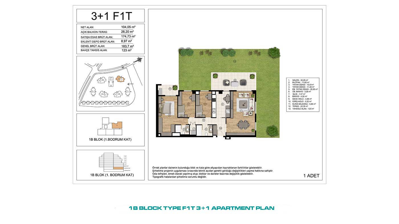 Apartments for Sale in İstanbul, Başakşehir - Tual Gölyaka - 90923