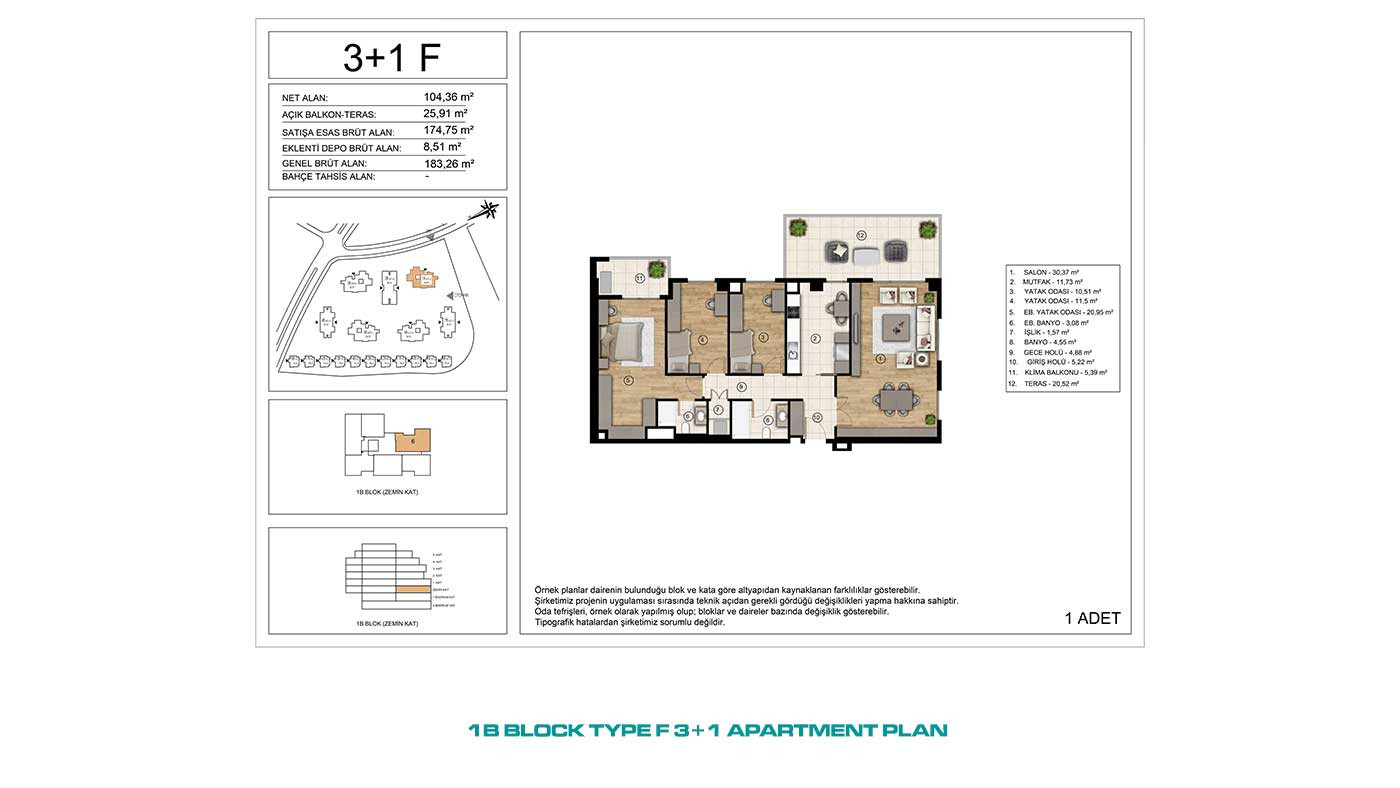 Apartments for Sale in İstanbul, Başakşehir - Tual Gölyaka - 90924