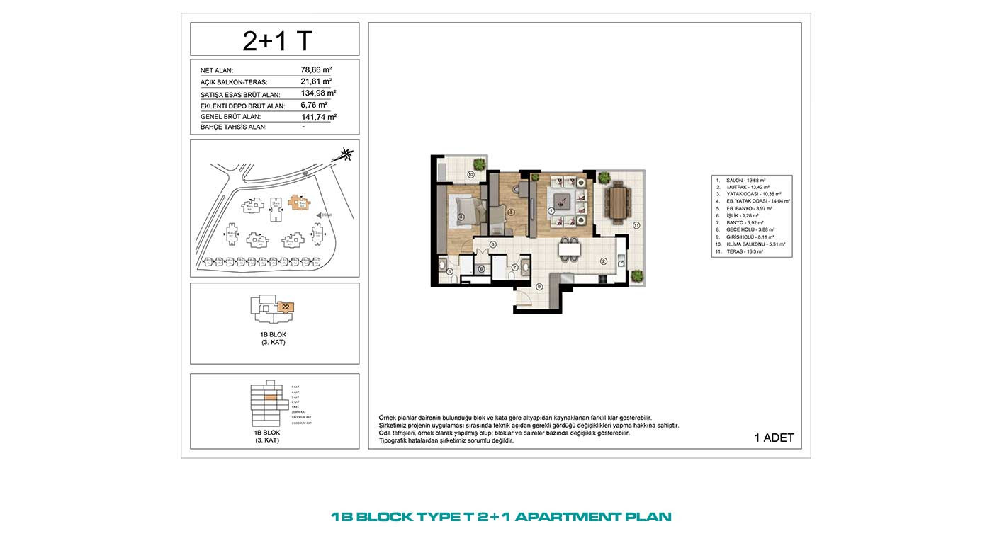 Apartments for Sale in İstanbul, Başakşehir - Tual Gölyaka - 90927