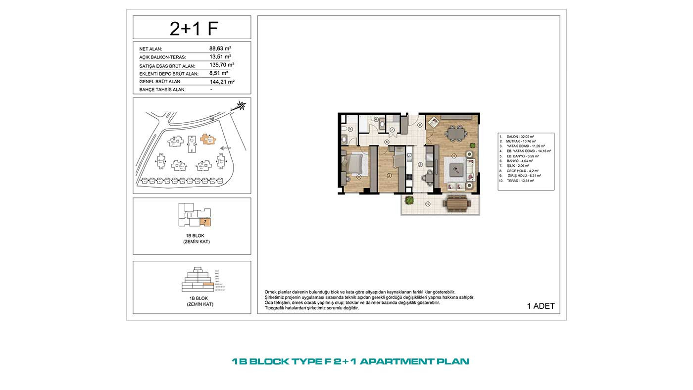 Apartments for Sale in İstanbul, Başakşehir - Tual Gölyaka - 90929