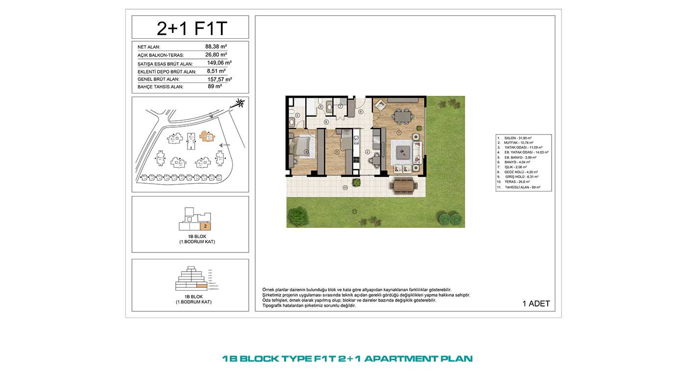 Apartments for Sale in İstanbul, Başakşehir - Tual Gölyaka - 90930