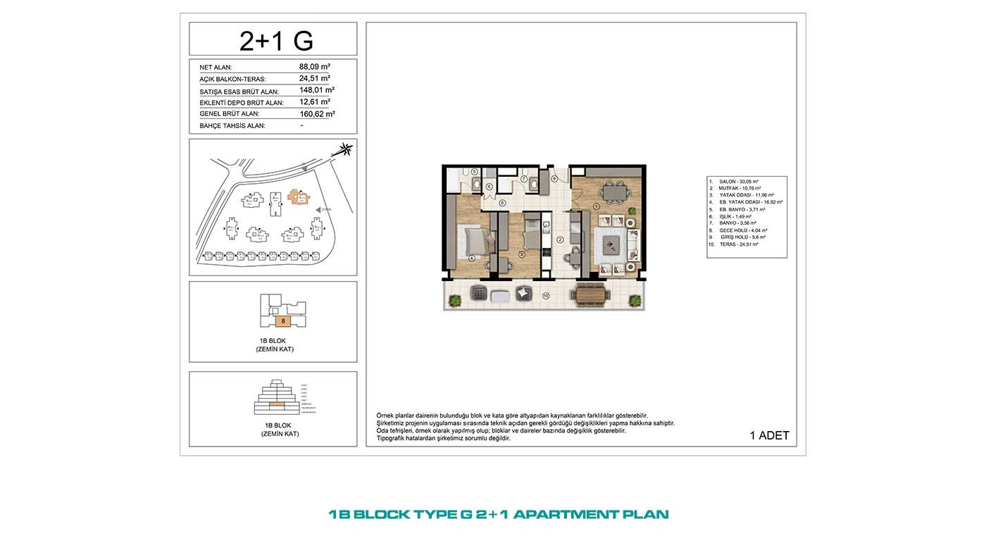Apartments for Sale in İstanbul, Başakşehir - Tual Gölyaka - 90933