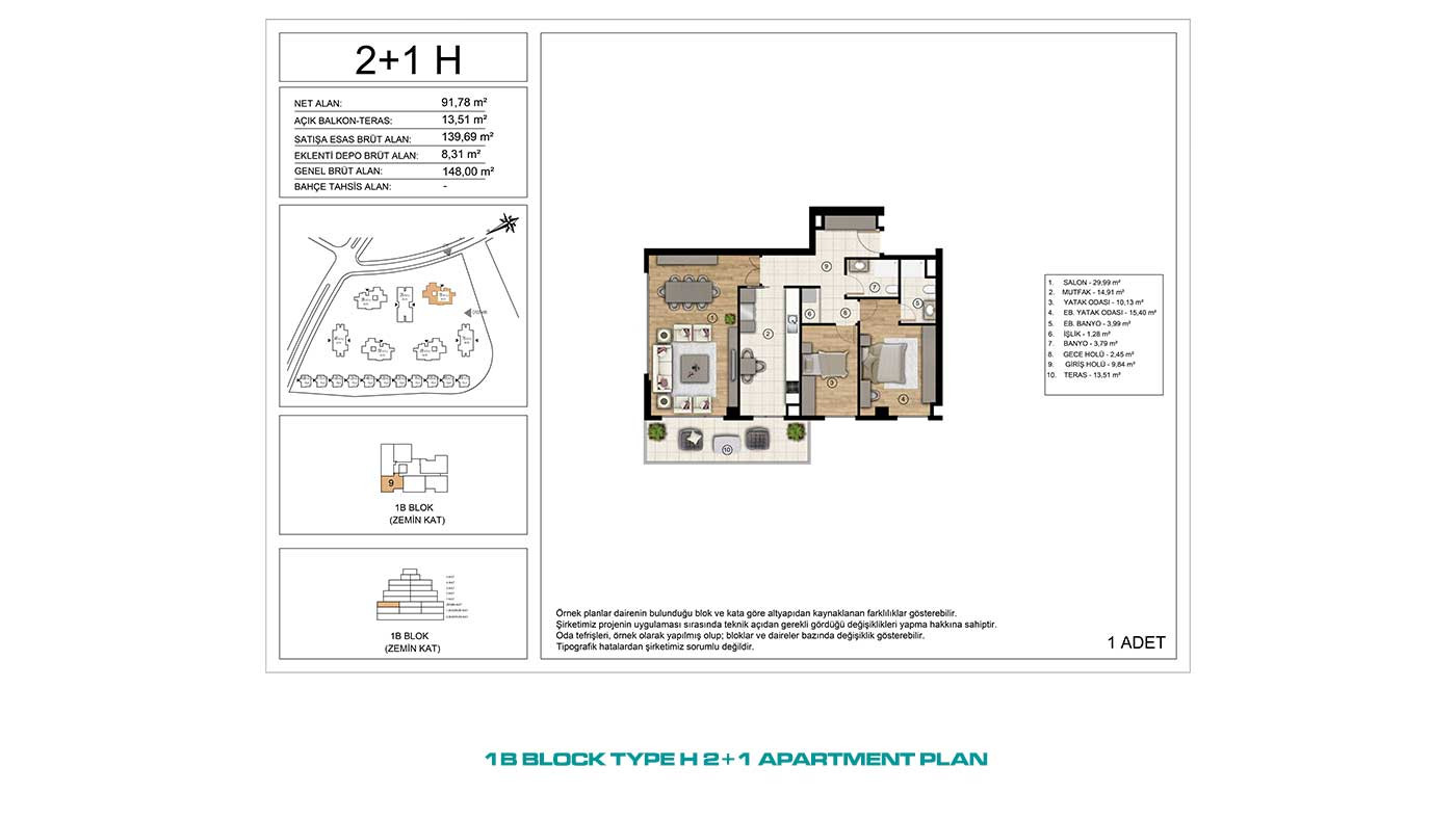 Apartments for Sale in İstanbul, Başakşehir - Tual Gölyaka - 90934