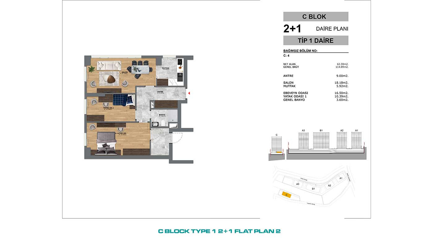 Convenient Public Transport Access from Flats in İstanbul, Eyüp - 90994