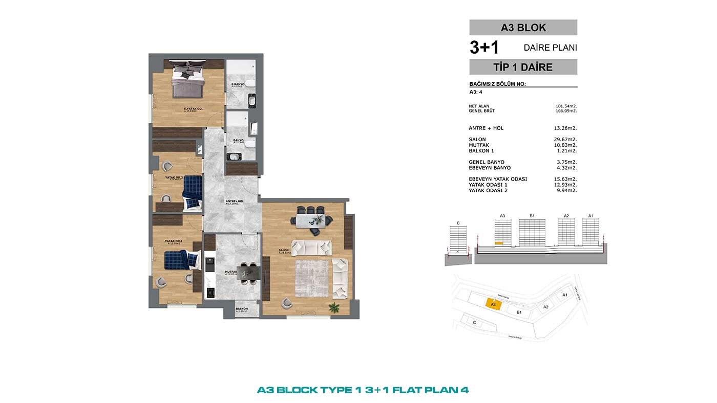 Convenient Public Transport Access from Flats in İstanbul, Eyüp - 91007