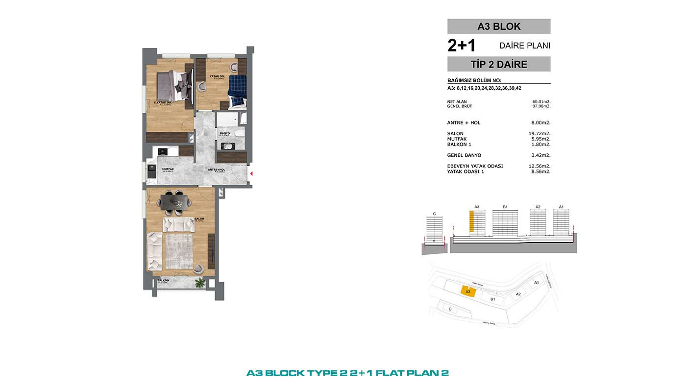 Convenient Public Transport Access from Flats in İstanbul, Eyüp - 91009