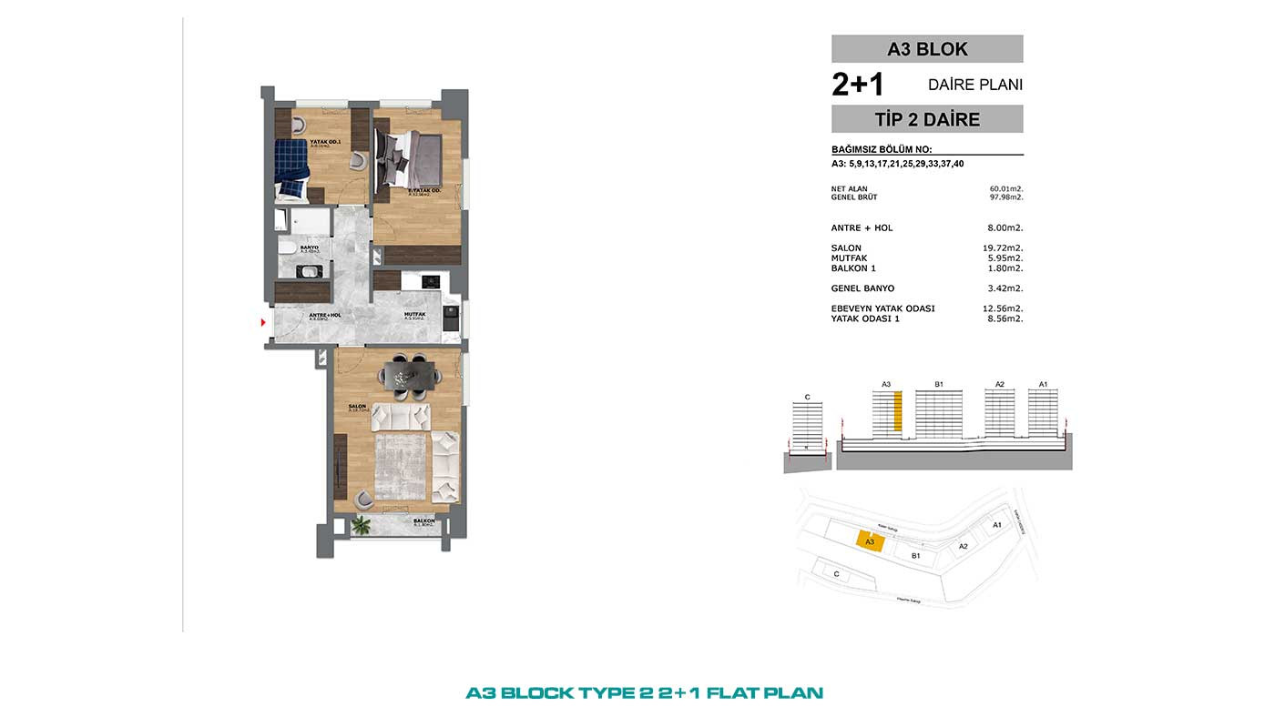 Convenient Public Transport Access from Flats in İstanbul, Eyüp - 91008