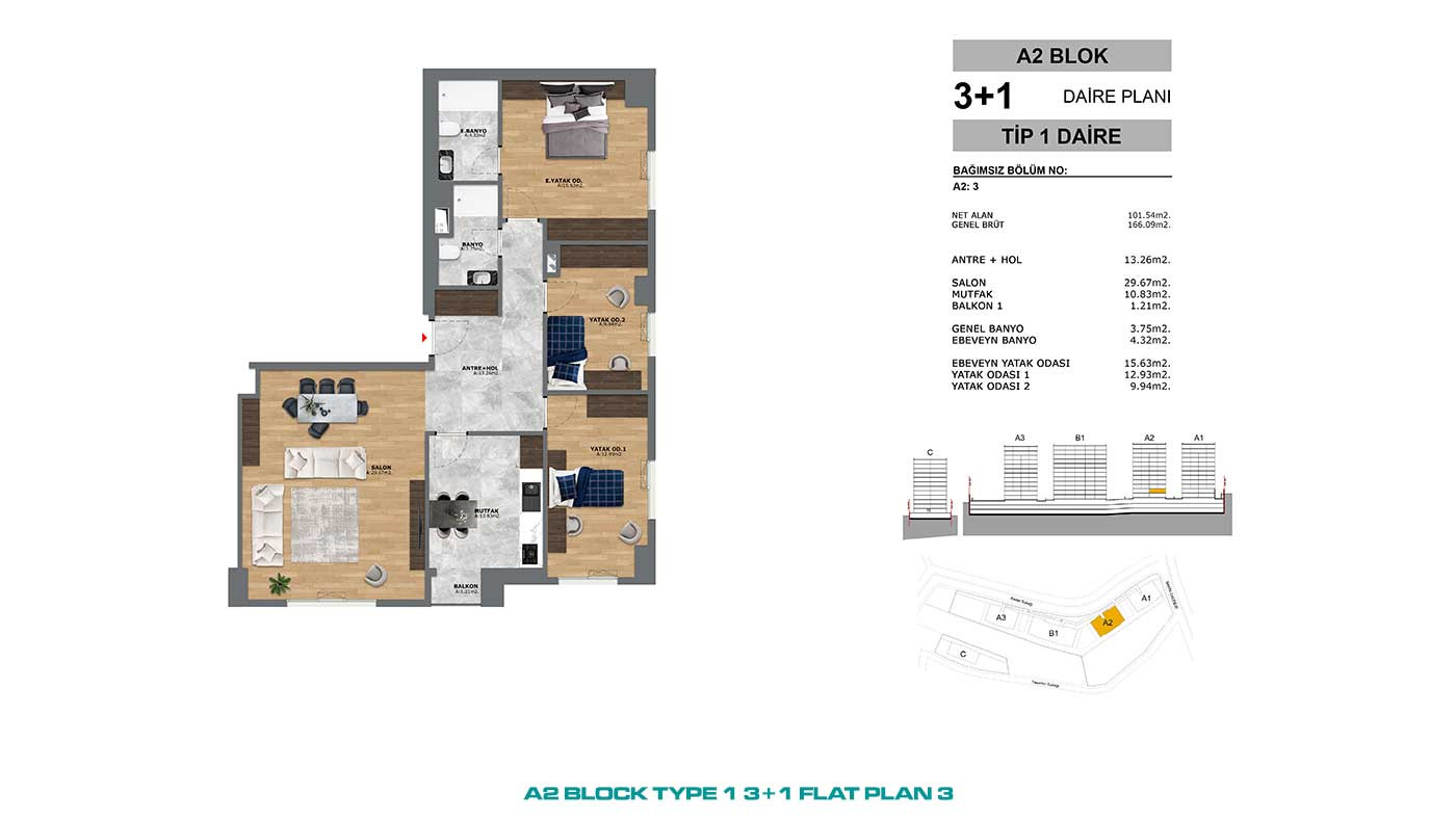 Convenient Public Transport Access from Flats in İstanbul, Eyüp - 91015