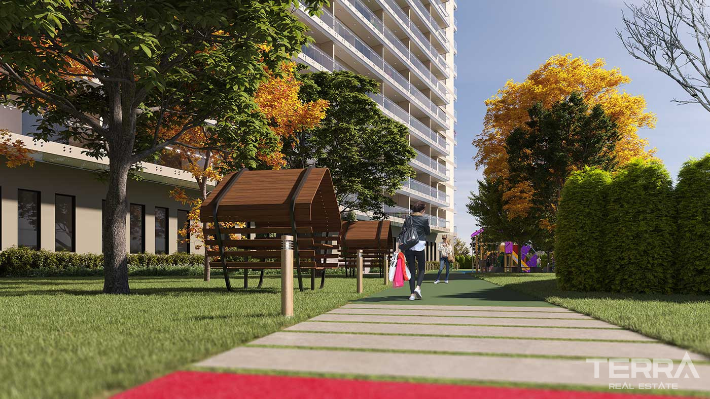 Sea View Flats for Sale in a 5 Star Hotel Concept Complex in Maltepe - 91156