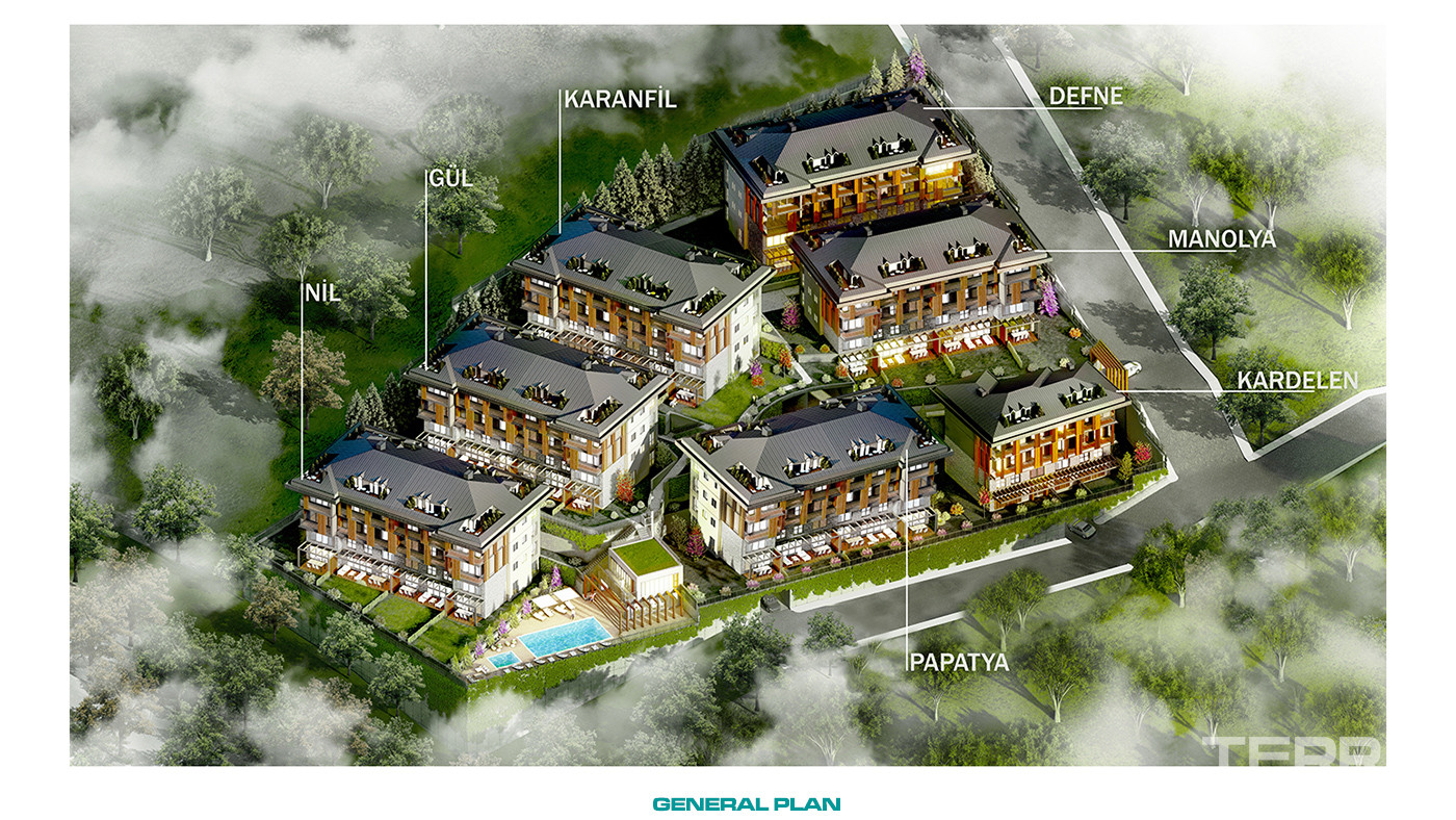 Upscale Apartment Complex Near Nature in Sarıyer, İstanbul - 91173