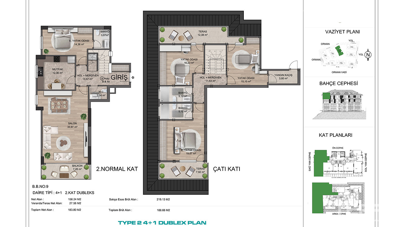 Upscale Apartment Complex Near Nature in Sarıyer, İstanbul - 91185