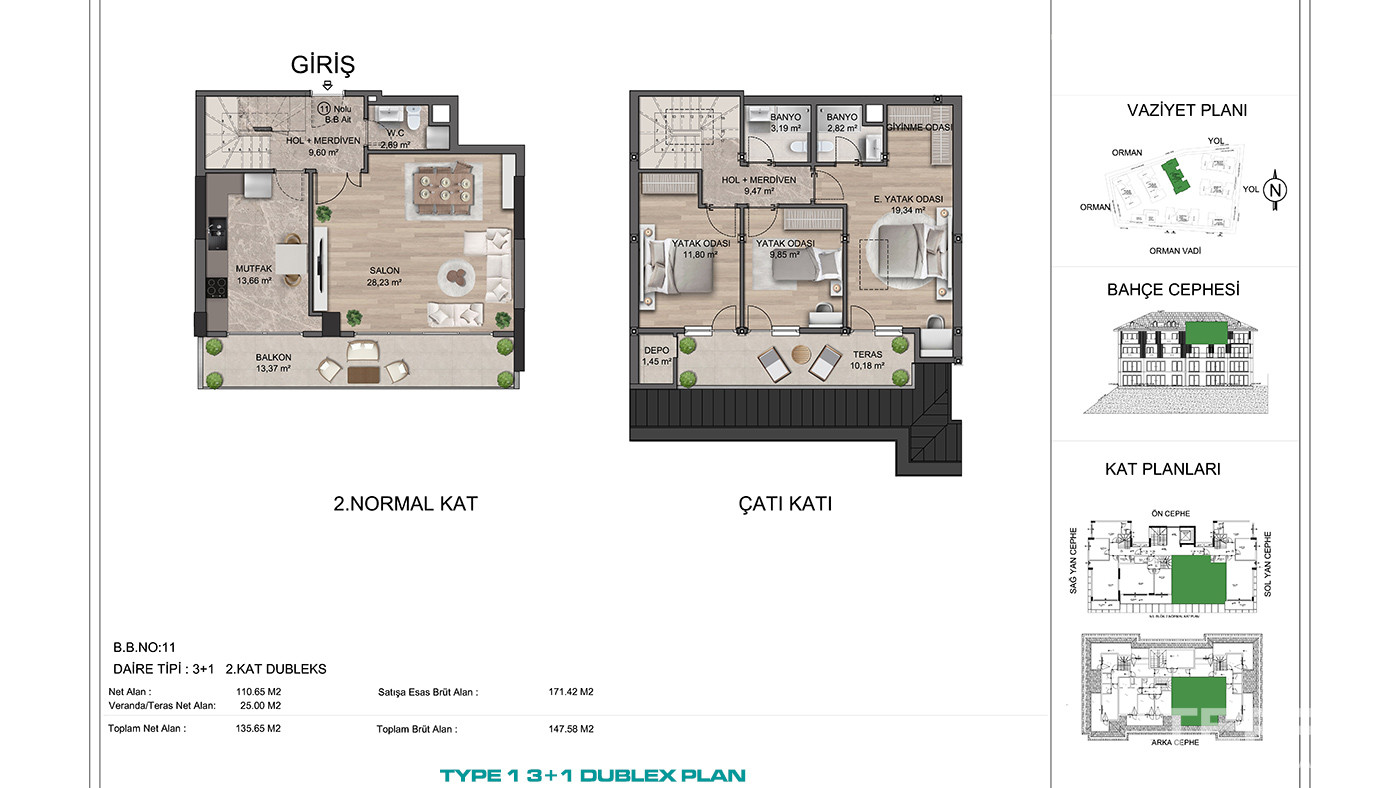 Upscale Apartment Complex Near Nature in Sarıyer, İstanbul - 91186