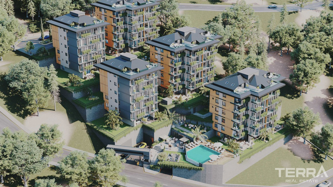 Flats with Sea Views in a Complex Offering Rich Amenties in İstanbul - 91255