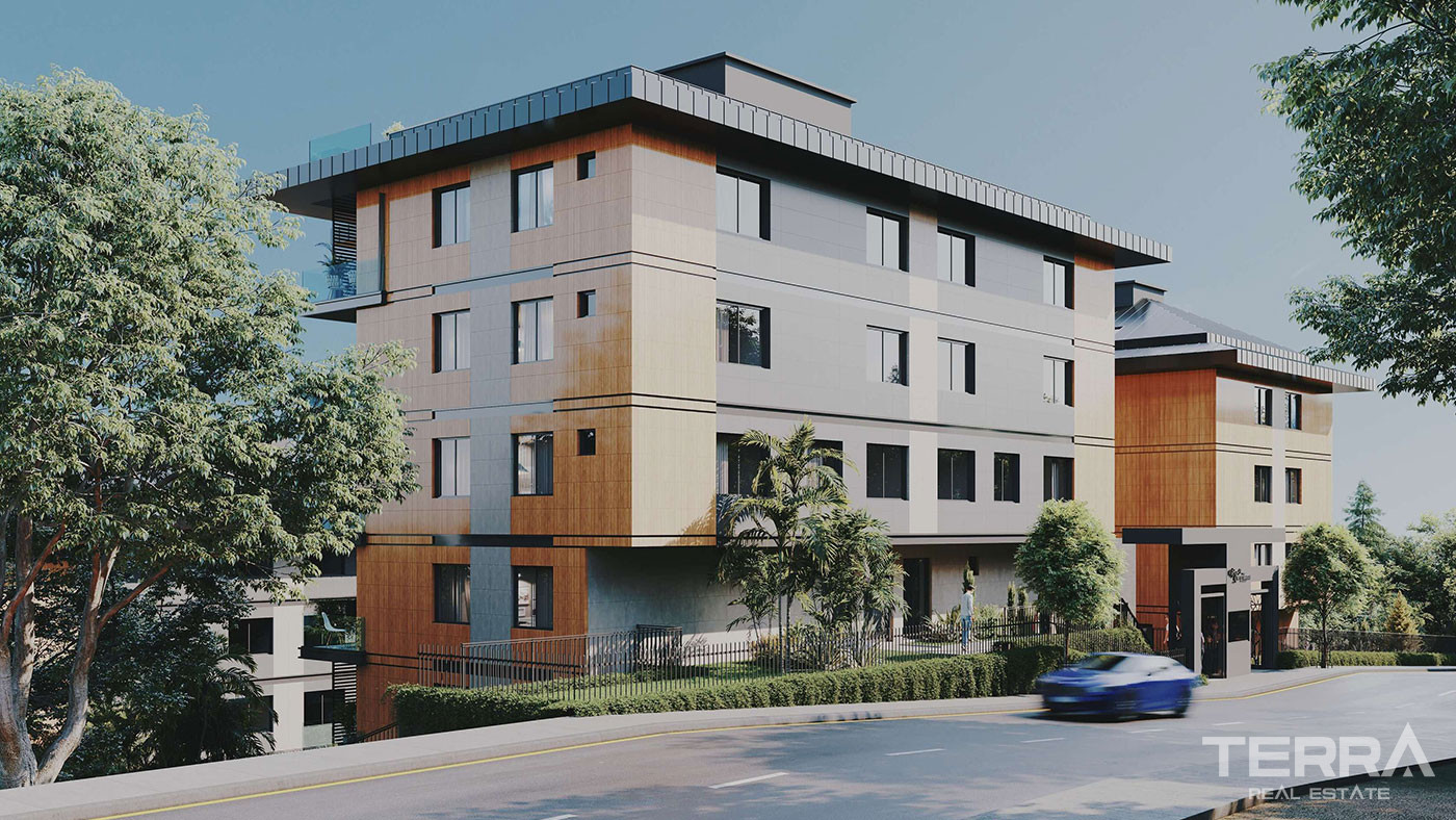 Flats with Sea Views in a Complex Offering Rich Amenties in İstanbul - 91259