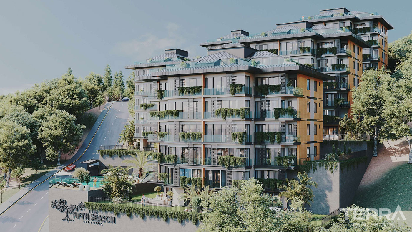 Flats with Sea Views in a Complex Offering Rich Amenties in İstanbul - 91260