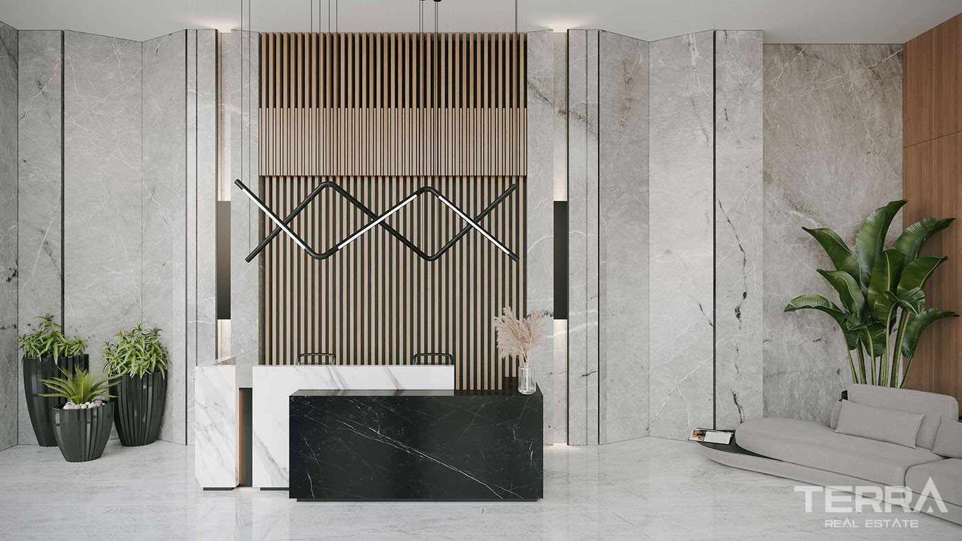 Flats with Sea Views in a Complex Offering Rich Amenties in İstanbul - 91263
