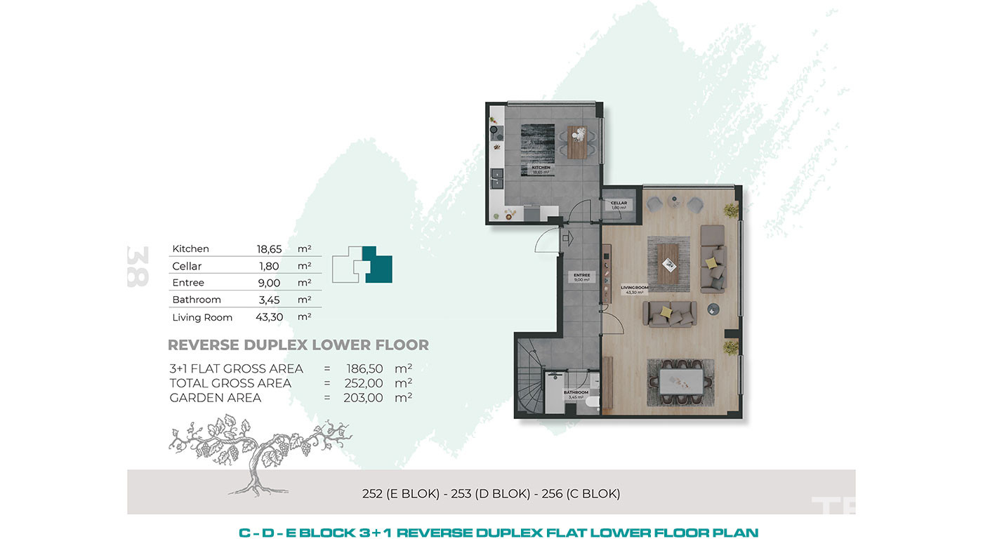 Flats with Sea Views in a Complex Offering Rich Amenties in İstanbul - 91279