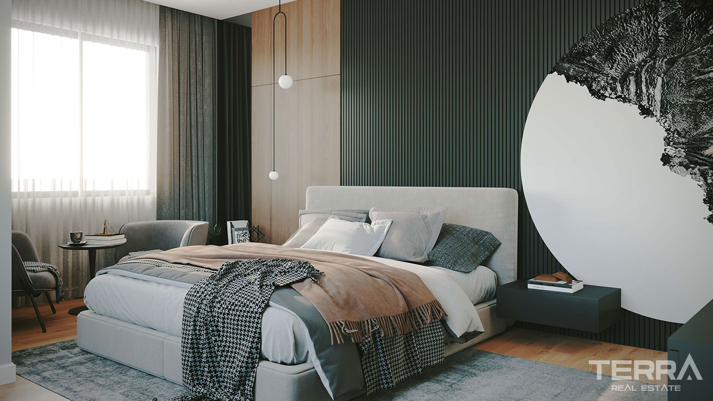 Flats with Sea Views in a Complex Offering Rich Amenties in İstanbul - 91296