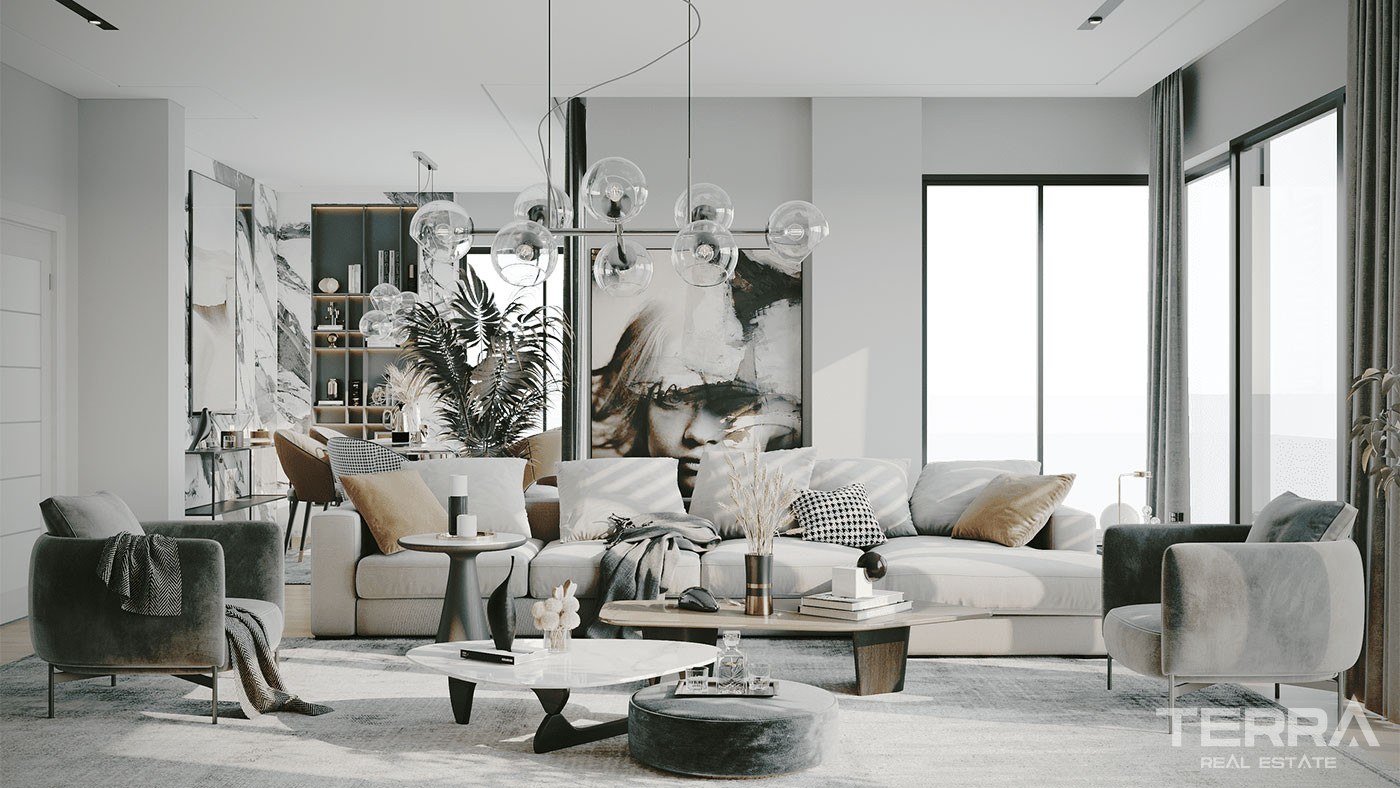 Flats with Sea Views in a Complex Offering Rich Amenties in İstanbul - 91297