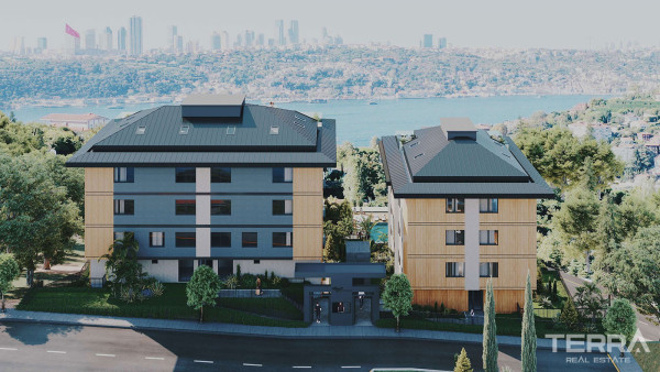 Flats with Sea Views in a Complex Offering Rich Amenties in İstanbul