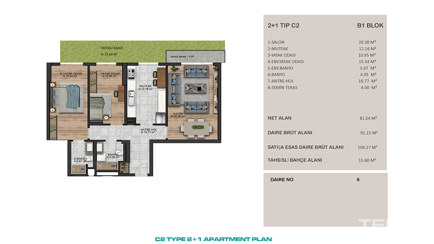 Modern Apartments in an Excellent Location of Beylikdüzü, İstanbul - 91514