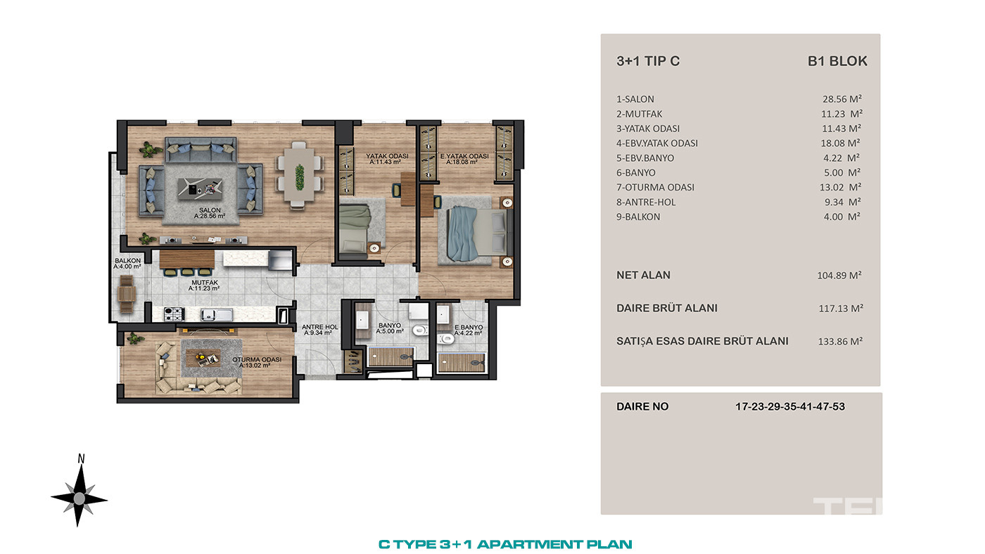 Modern Apartments in an Excellent Location of Beylikdüzü, İstanbul - 91518