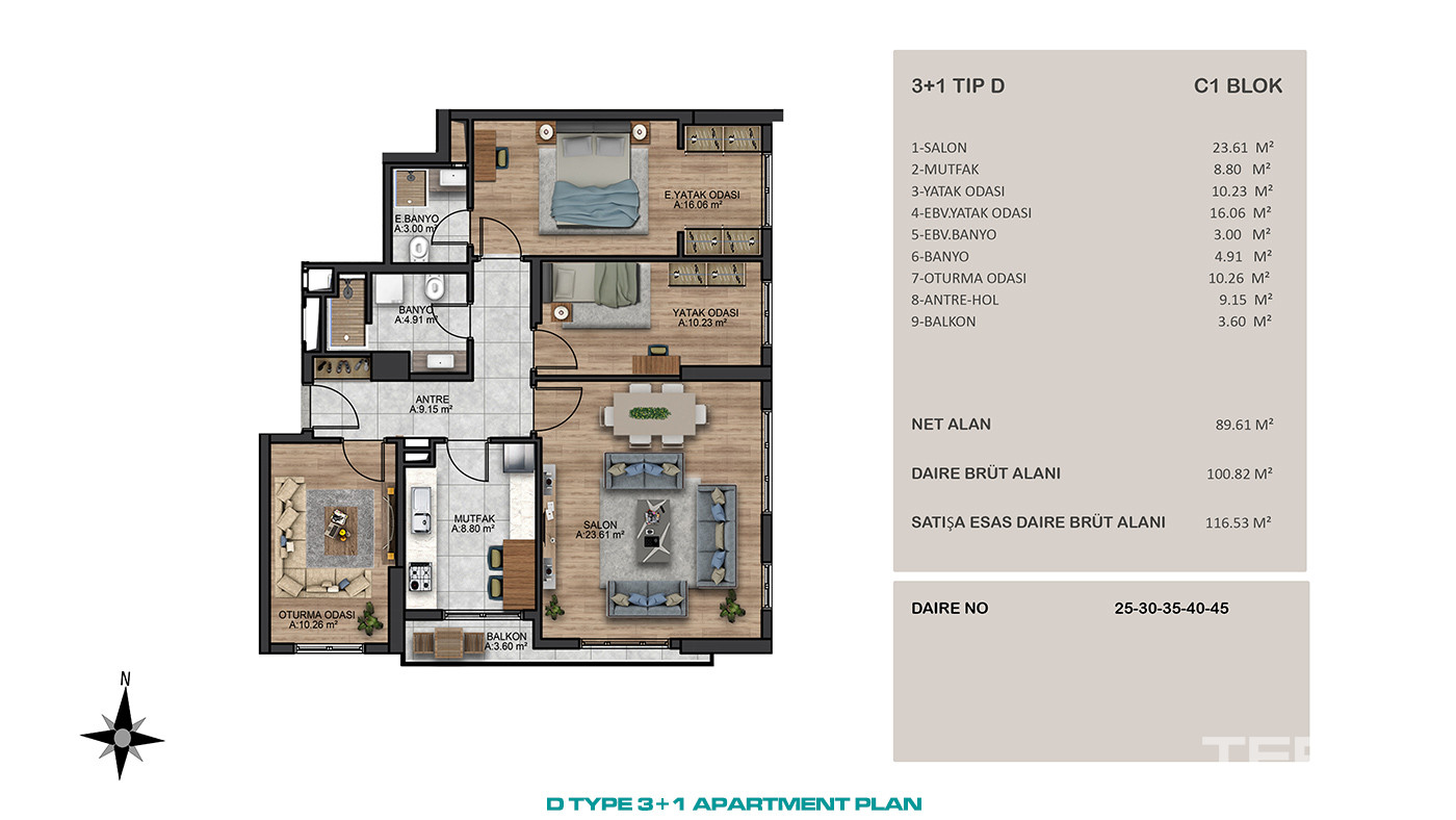 Modern Apartments in an Excellent Location of Beylikdüzü, İstanbul - 91528